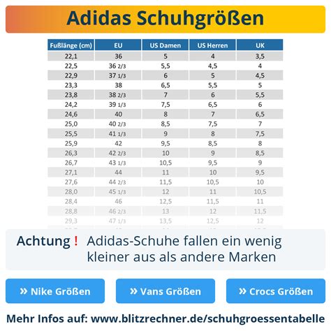 adidas größentabelle schuhe kinder